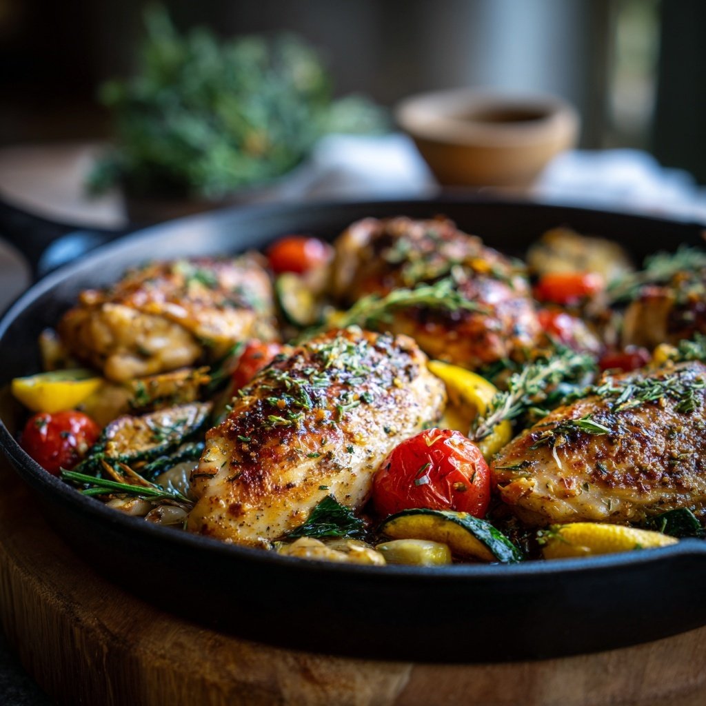 One Pan Easy Healthy Dinner Chicken