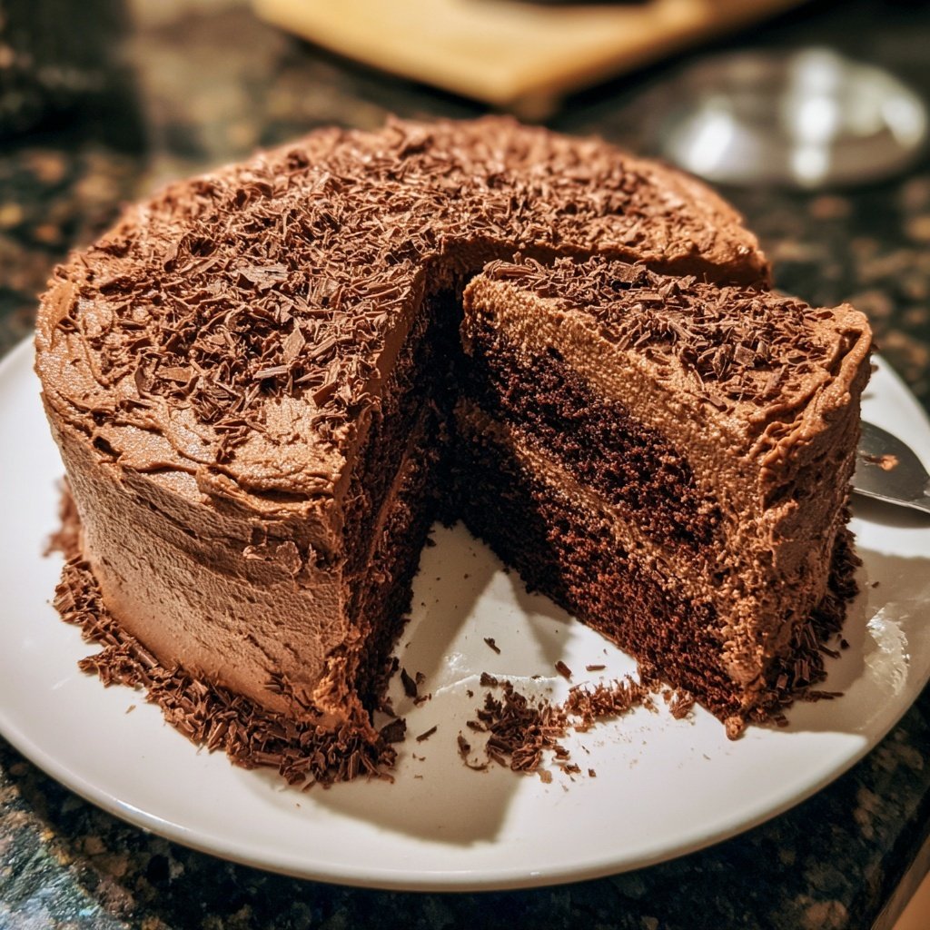 Chocolate Cake With Sour Cream Frosting