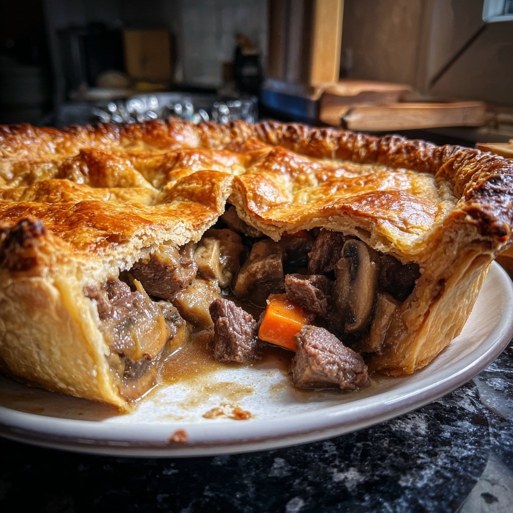 Comfort Food Beef and Mushroom Pot Pie