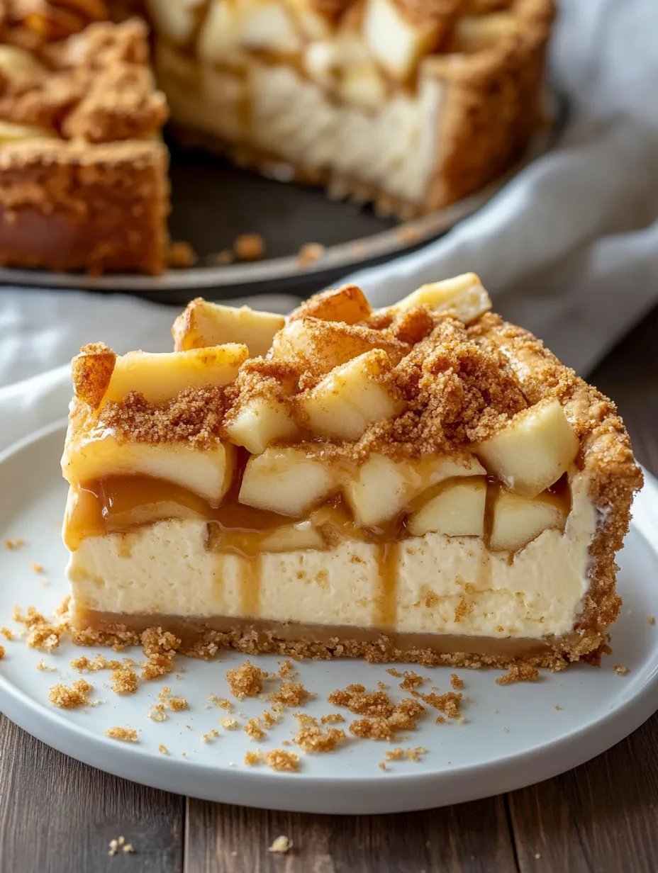 Salted Caramel Apple Pie Cheesecake Recipe
