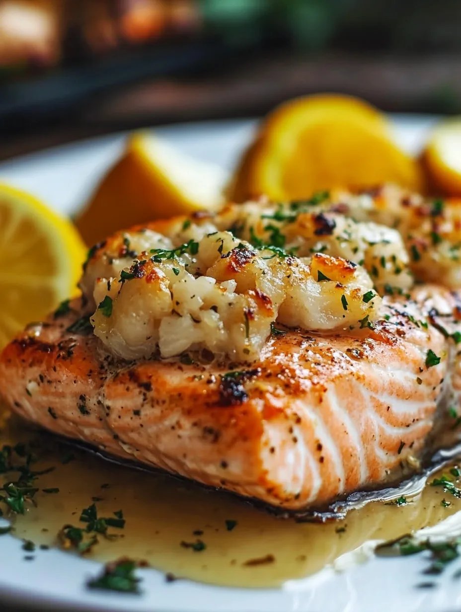 Crab Stuffed Salmon