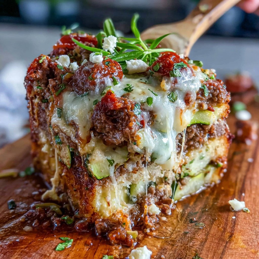 Ground Beef And Zucchini Casserole