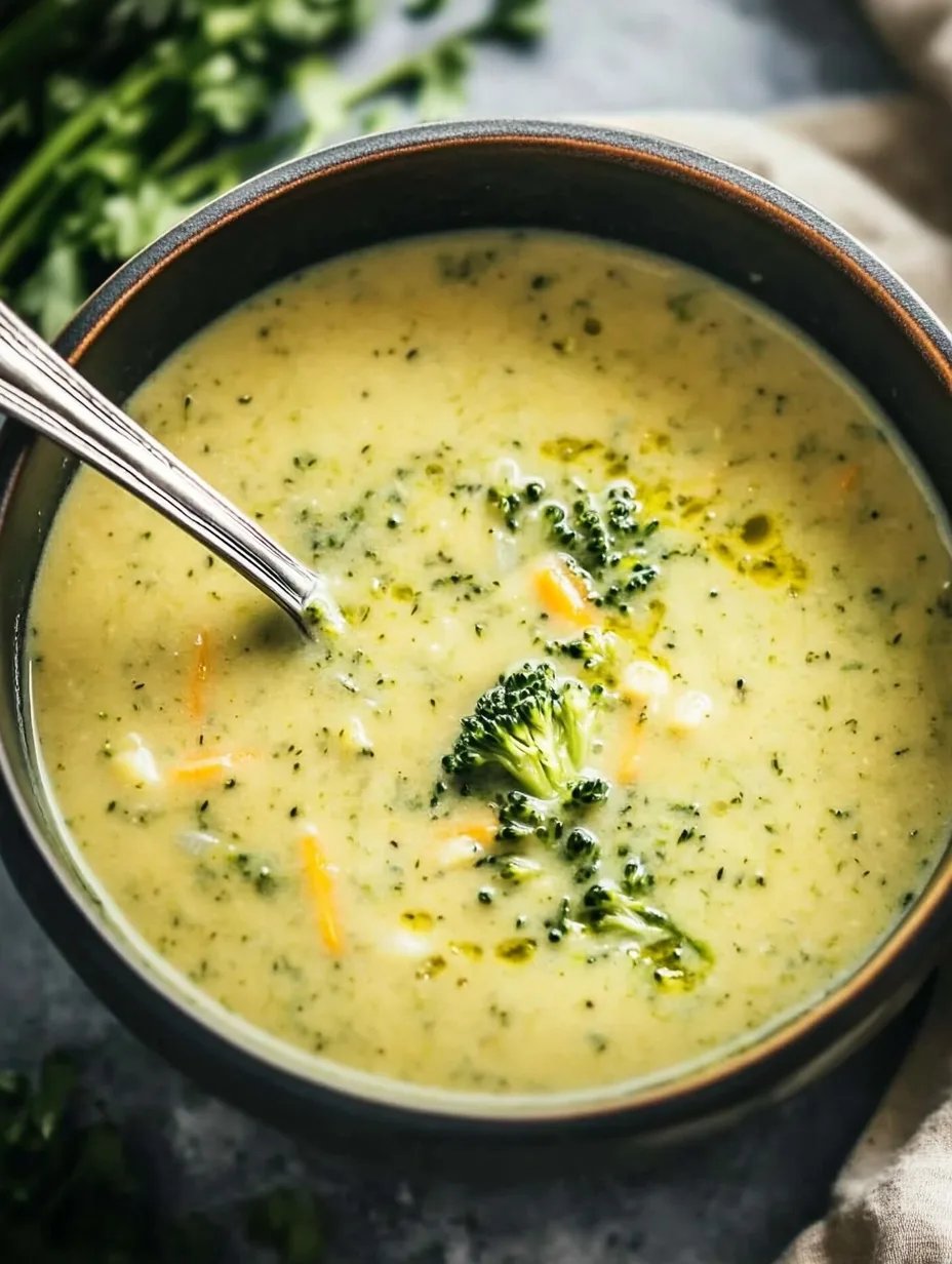 Healthy Broccoli Cheddar Soup