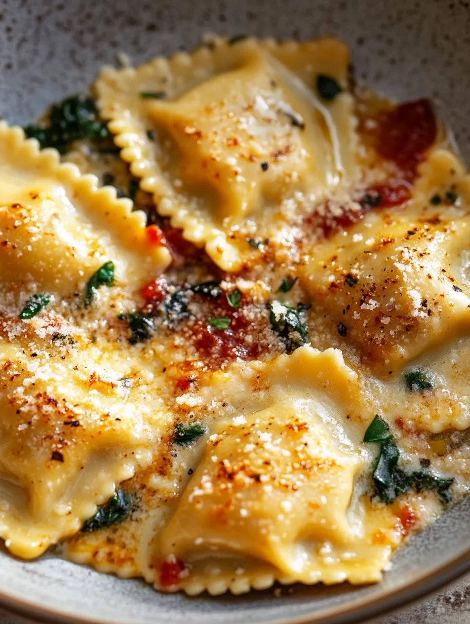Creamy Tuscan Ravioli
