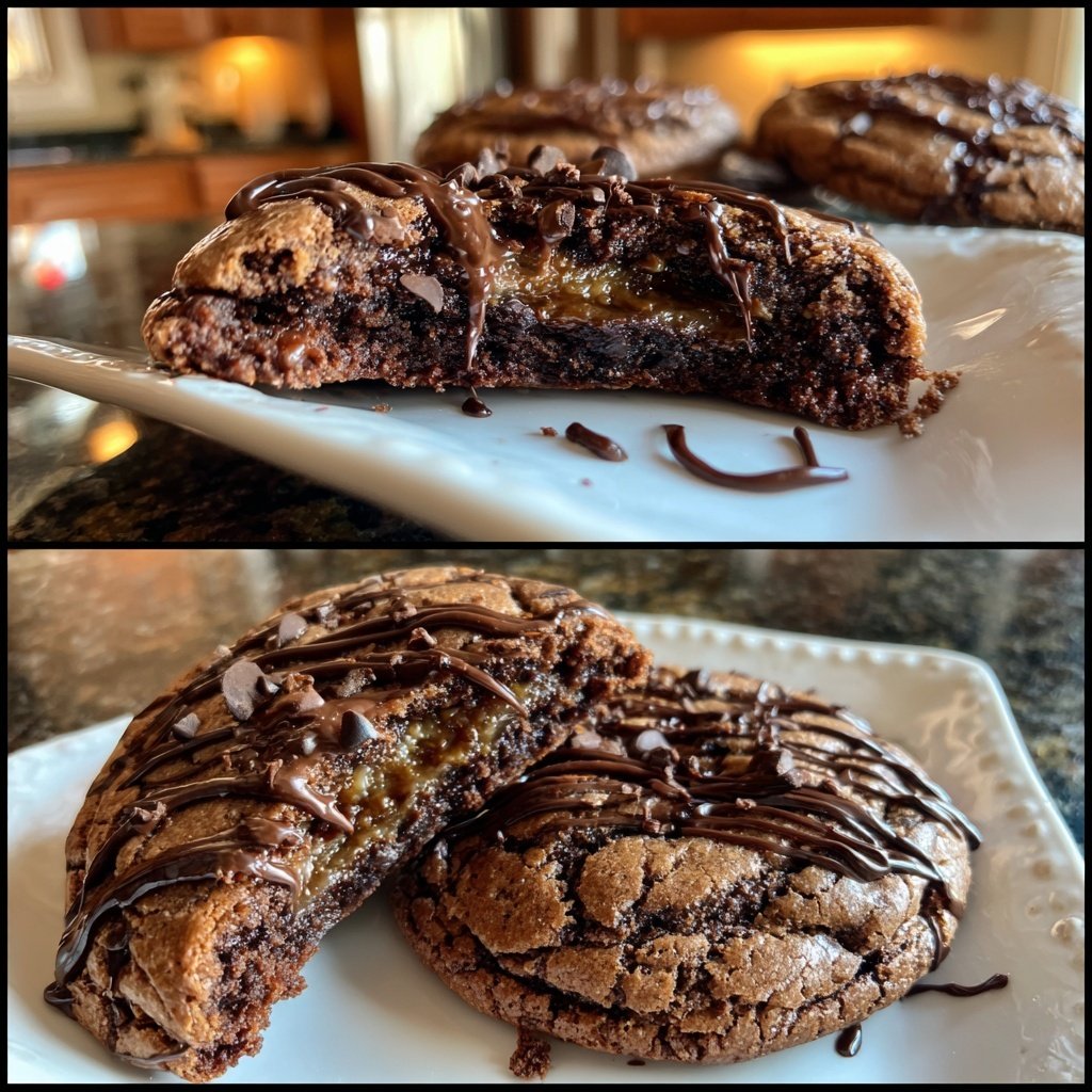 Brownie Mix Fudge Swirl Cookies