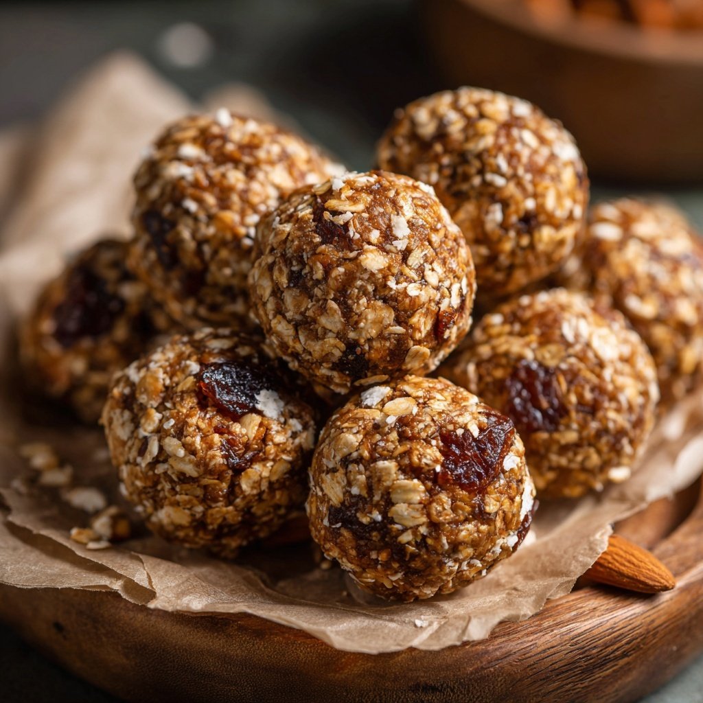 Healthy Snack Energy Balls With Oats