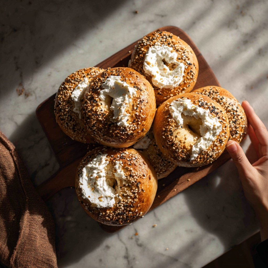 Soft Whole Wheat Yogurt Bagels