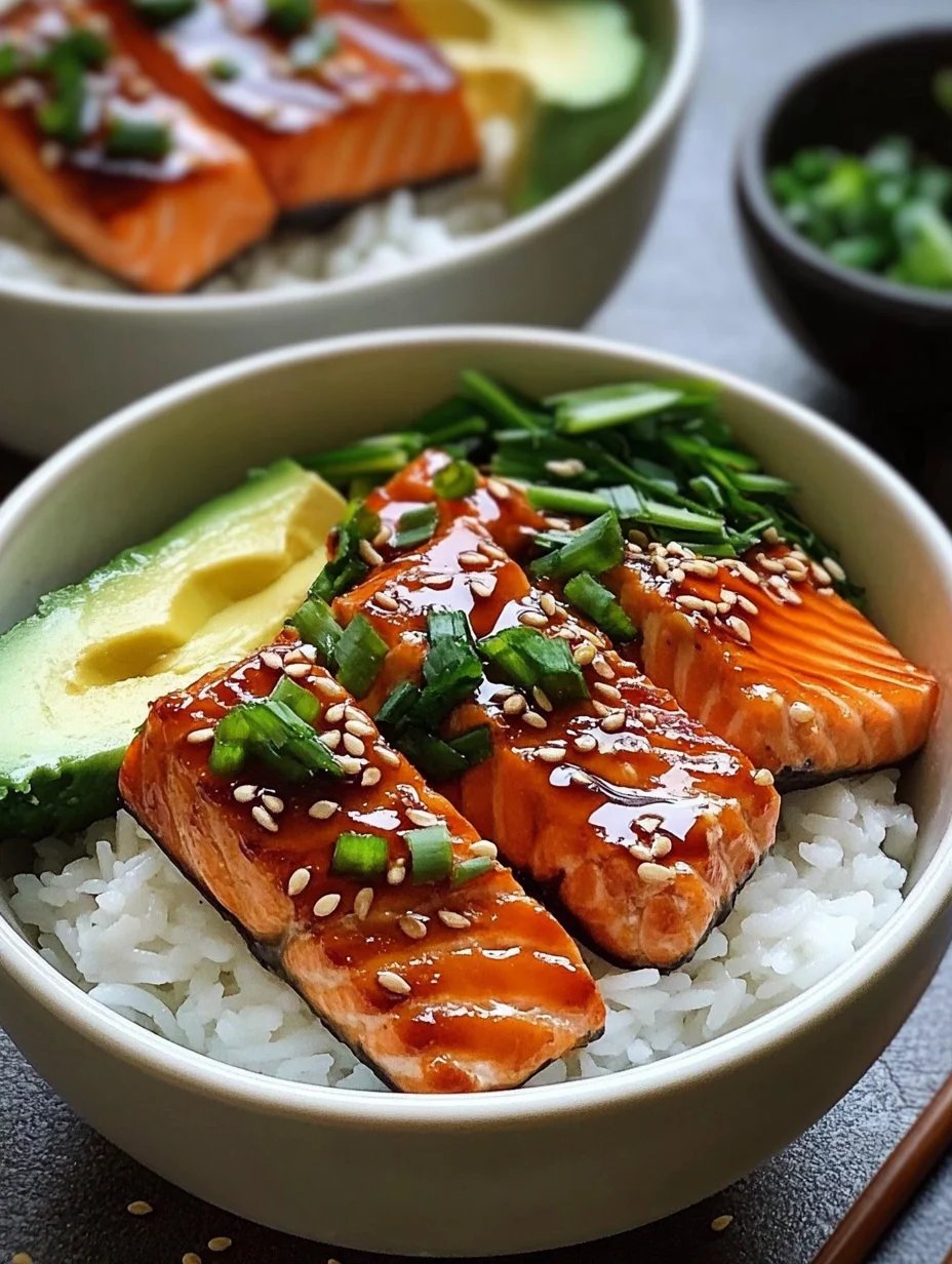 Teriyaki Glazed Salmon Bowls