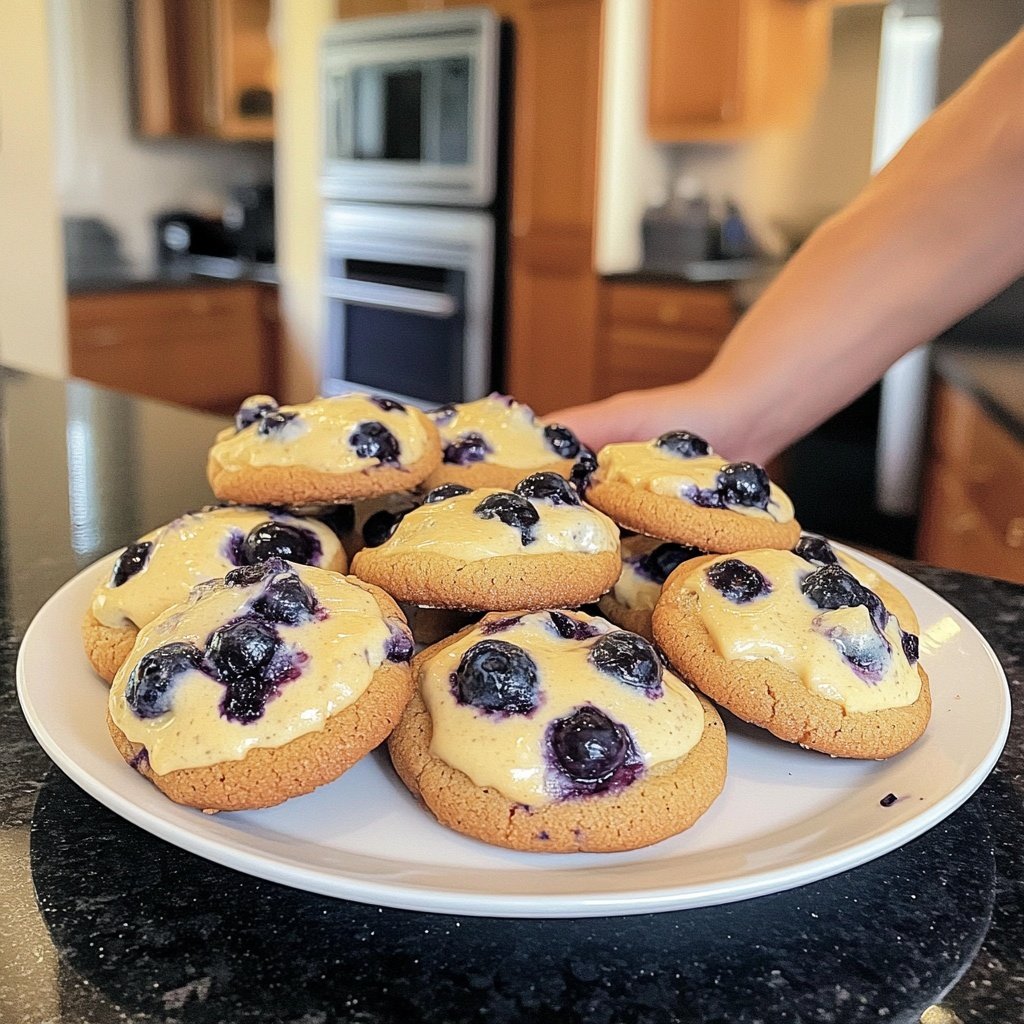 Blueberry Cheesecake Cookies